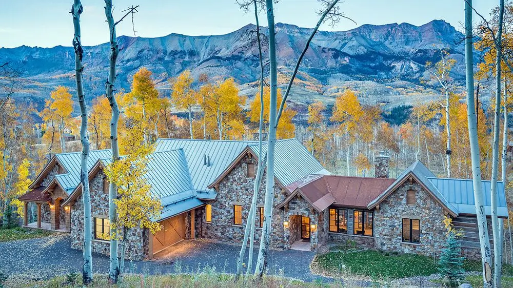 Petra Domus, Telluride stone vacation home with dramatic mountain views