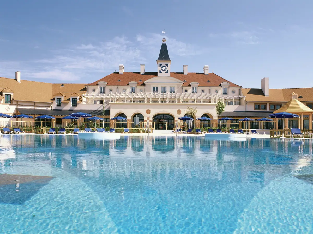 Exterior pool at Marriott's Village d'Ile-de-France, Bailly-Romainvilliers near Paris, France